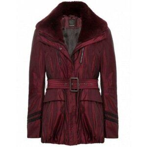 Creenstone Metallic Removable Rabbit Fur Jacket